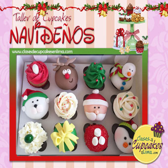taller de cupcakes de navidad